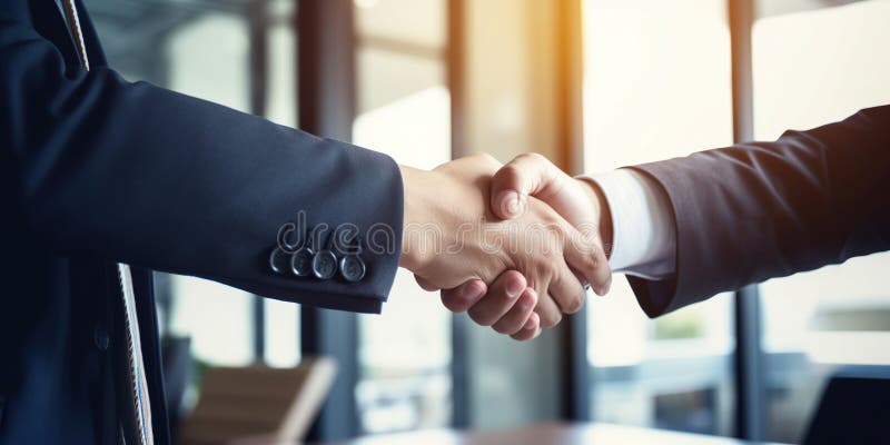 рукопожатие между клиентом и страховым агентом контрастирует с концепцией профессионального укрепления доверия бесплатная иллюстрация