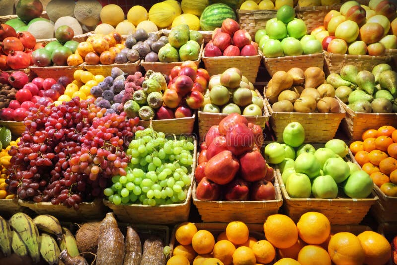 Fresh fruits at a market. Fresh fruits at a market