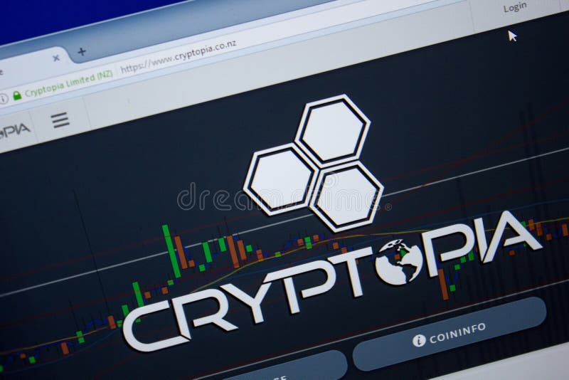 Рязань, Россия - 26-ое июня 2018: Домашняя страница вебсайта Cryptopia на дисплее ПК URL - Cryptopia Co NZ стоковые изображения rf Рязань, Россия - 26-ое июня 2018: Домашняя страница вебсайта Cryptopia на дисплее ПК URL - Cryptopia Co NZ стоковые изображения rf