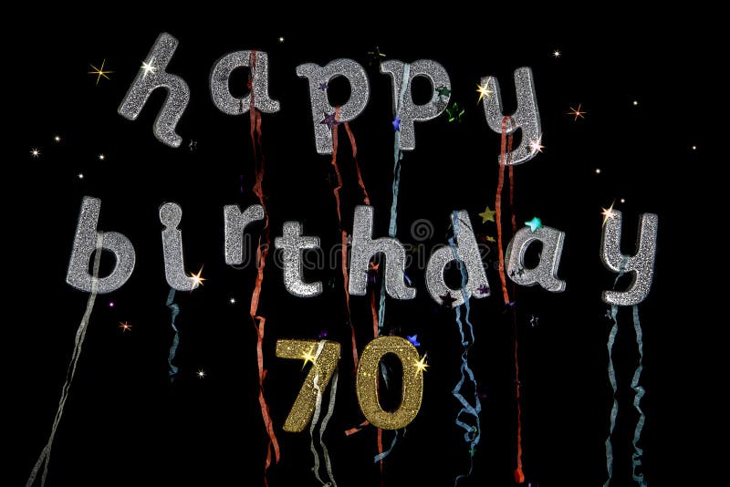 С днем рождения 70 лет стоковое изображение С днем рождения 70 лет стоковое изображение