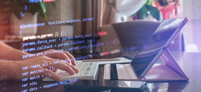 ?hatbot artificial coding coding background Digital software development . royalty free stock images