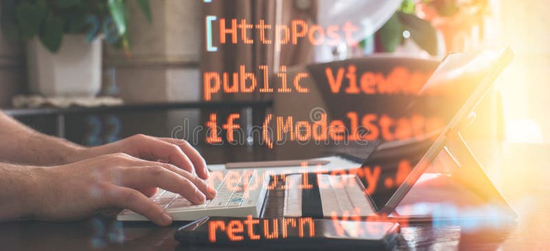 ?hatbot artificial coding coding background Digital software development . royalty free stock photo