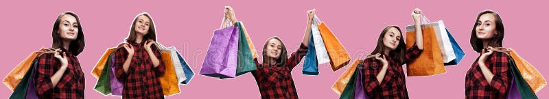 Woman with shoping bags