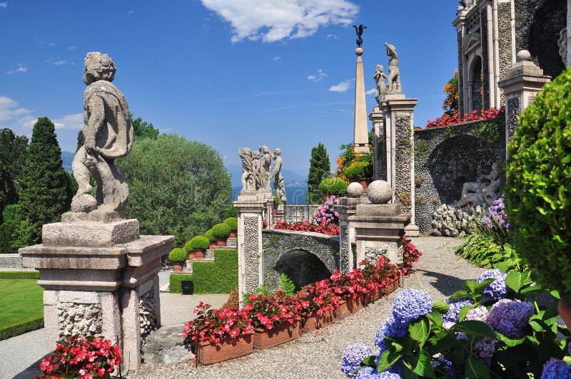 Сады Borromeo ботанические, bella Isola стоковая фотография