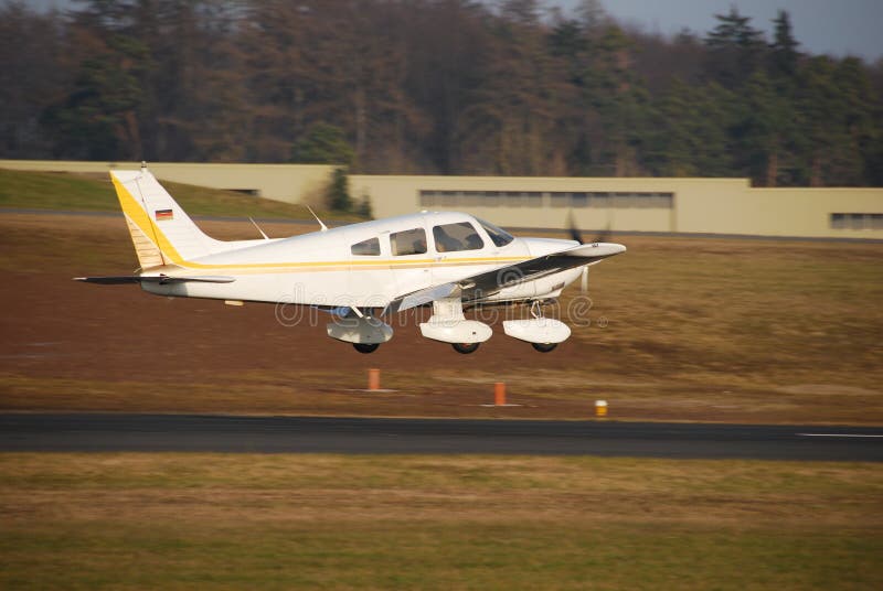 airplane approach for a landing. airplane approach for a landing