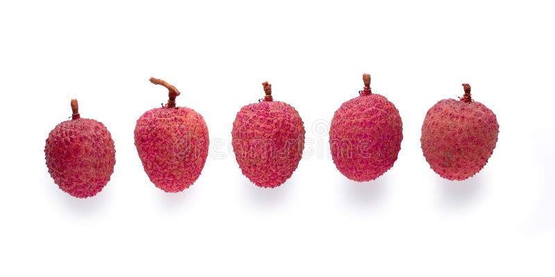 Свежие lychees изолированные на белой предпосылке стоковое фото