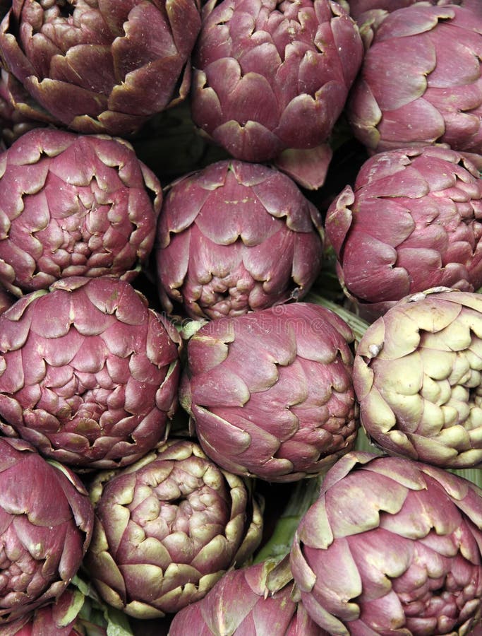 Свежие артишоки для продажи на vegetable рынке 1 стоковое фото Свежие артишоки для продажи на vegetable рынке 1 стоковое фото