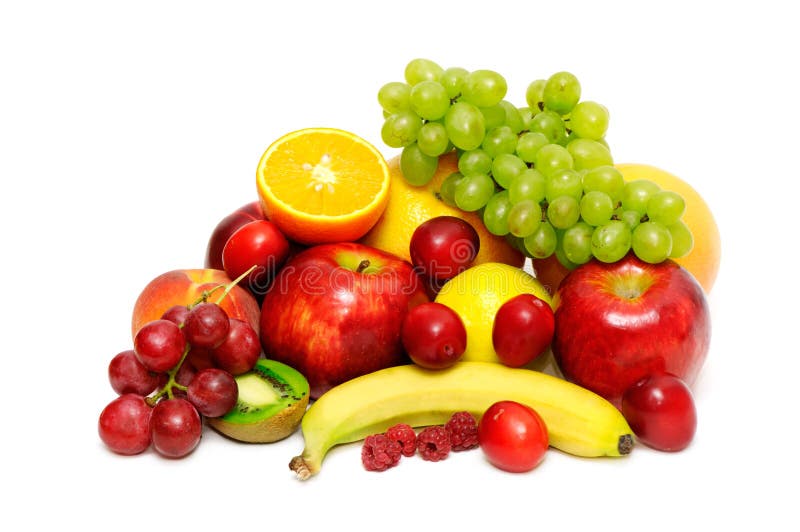 Fresh fruit isolated on a white background. Fresh fruit isolated on a white background