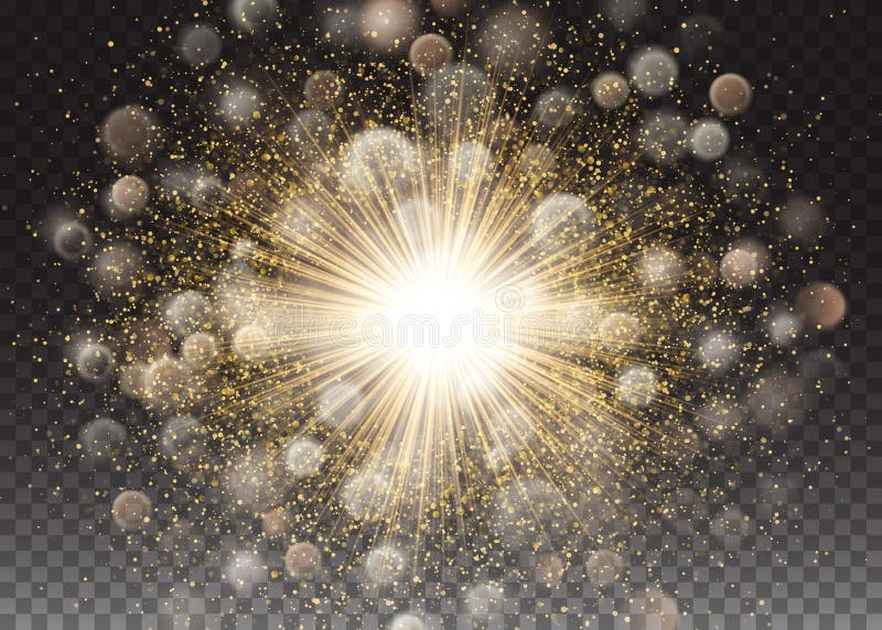 Световой эффект прозрачного зарева Взрыв звезды с Sparkles золото яркия блеска абстрактный вектор предпосылки Дизайн движения рос иллюстрация вектора Световой эффект прозрачного зарева Взрыв звезды с Sparkles золото яркия блеска абстрактный вектор предпосылки Дизайн движения рос иллюстрация вектора