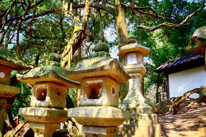 Святыня Kasuga Taisha синтоистская, Nara, Япония стоковое фото rf