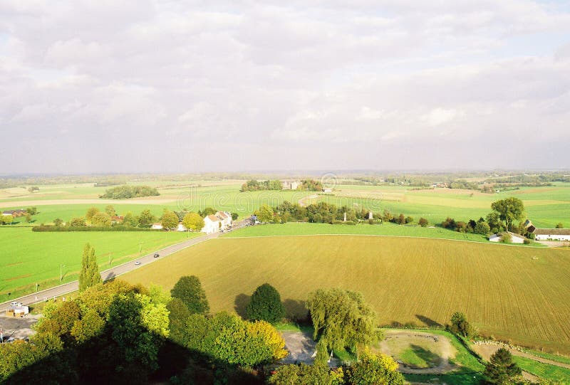 This is the Belgian countryside in Waterloo. It is a significant historical site where the battle of Waterloo took place. The photo was taken from atop the Lyon Mound. This is the Belgian countryside in Waterloo. It is a significant historical site where the battle of Waterloo took place. The photo was taken from atop the Lyon Mound.