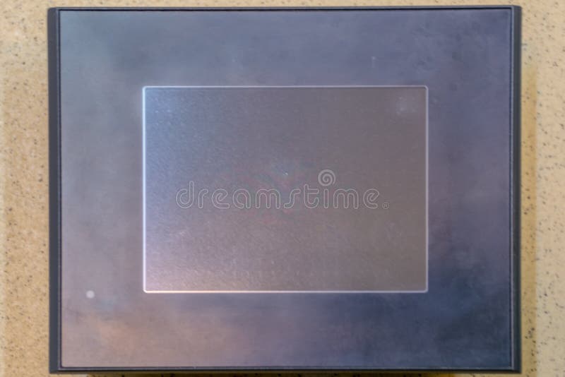 Сенсорная панель Черный экран LCD на каменной текстуре стоковые изображения Сенсорная панель Черный экран LCD на каменной текстуре стоковые изображения