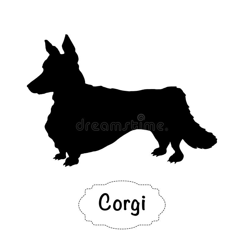 Силуэт Corgi изолированный вектором собаки на белой предпосылке бесплатная иллюстрация Силуэт Corgi изолированный вектором собаки на белой предпосылке бесплатная иллюстрация