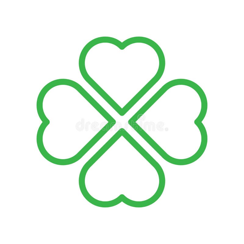 Силуэт Shamrock - зеленый значок клевера лист плана 4 Элемент дизайна темы удачи Простая геометрическая форма иллюстрация штока Силуэт Shamrock - зеленый значок клевера лист плана 4 Элемент дизайна темы удачи Простая геометрическая форма иллюстрация штока