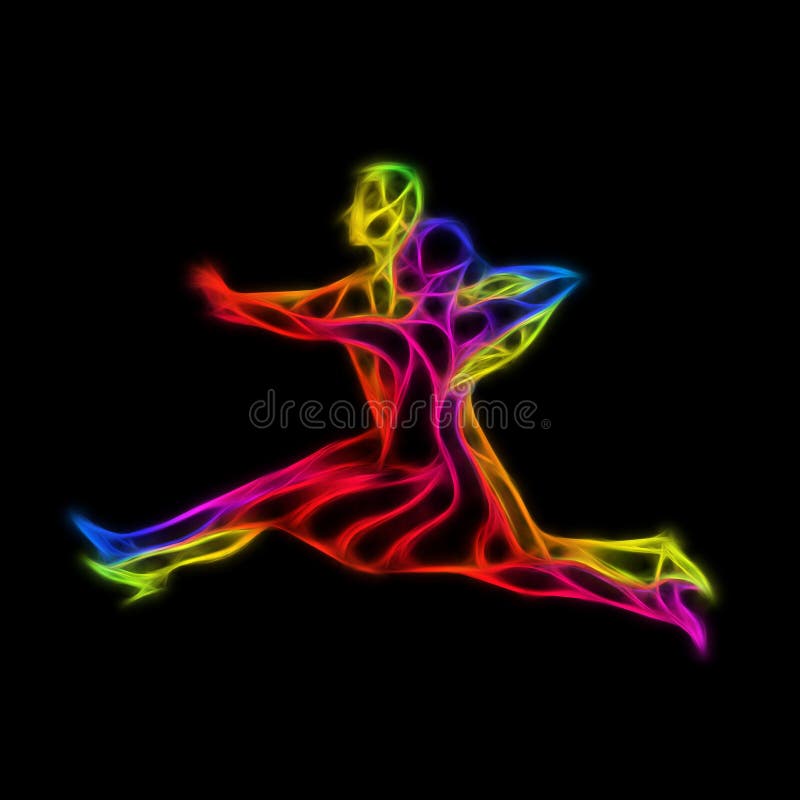 Силуэты танца ballroom пар танцев. Quickstep. Пестротканый подробный силуэт танцоров ballroom. иллюстрация штока