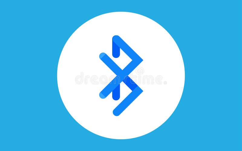 Символ знака значка Bluetooth иллюстрация штока Символ знака значка Bluetooth иллюстрация штока
