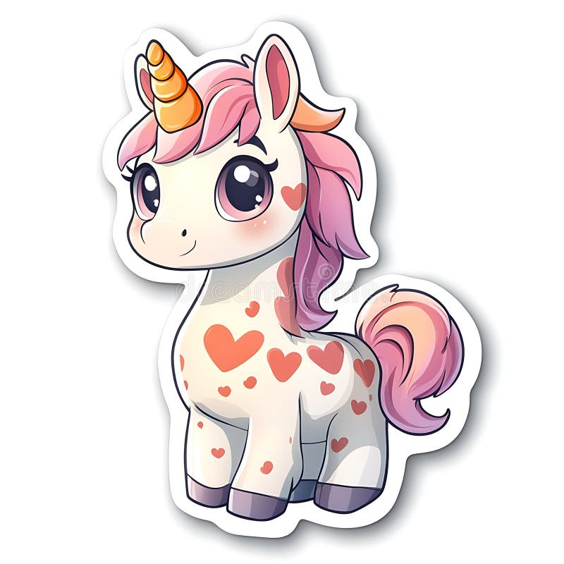 симпатичный дизайн стик единорога chibi бесплатная иллюстрация