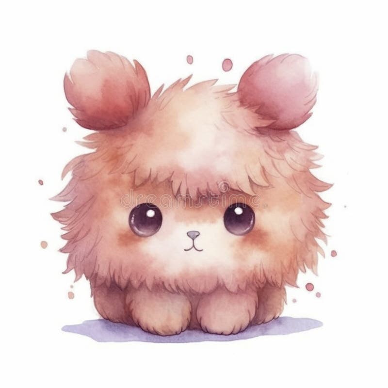 симпатичный персонаж мультфильмов о животных на Гавайях, изолированный на белом фоне, созданный с помощью генеративного помощника бесплатная иллюстрация