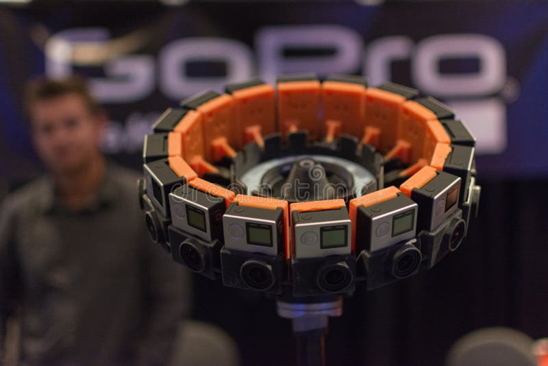 система камеры виртуальной реальности 360-Degree стоковое изображение rf система камеры виртуальной реальности 360-Degree стоковое изображение rf