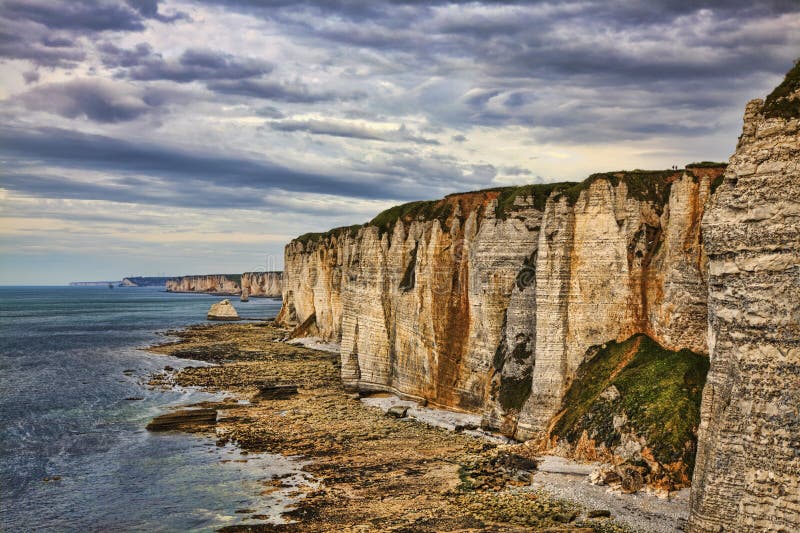 Скалы Etretat стоковое изображение rf Скалы Etretat стоковое изображение rf