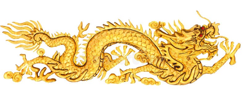 Китайский дракон по горизонтали