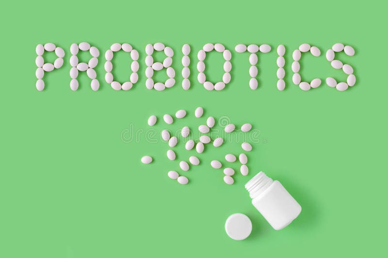 Слово Probiotics сделанное пилюлек на зеленой предпосылке Плоское положение, взгляд сверху, космос бесплатной копии стоковое фото rf Слово Probiotics сделанное пилюлек на зеленой предпосылке Плоское положение, взгляд сверху, космос бесплатной копии стоковое фото rf
