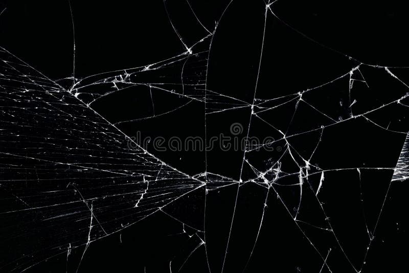Сломленная стеклянная текстура Конспект треснутого смартфона экрана от удара стоковая фотография rf