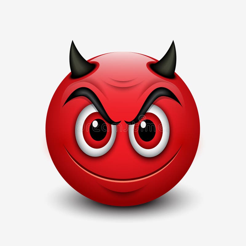Смайлик дьявола изолированный на белой предпосылке - emoji - иллюстрация иллюстрация штока Смайлик дьявола изолированный на белой предпосылке - emoji - иллюстрация иллюстрация штока