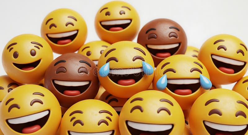 Смех и плач на лицах 3d Emoji бесплатная иллюстрация