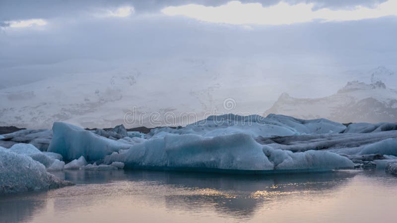 Stunning glacier lagoon in Iceland. Majestic nature beauty. Stunning glacier lagoon in Iceland. Majestic nature beauty