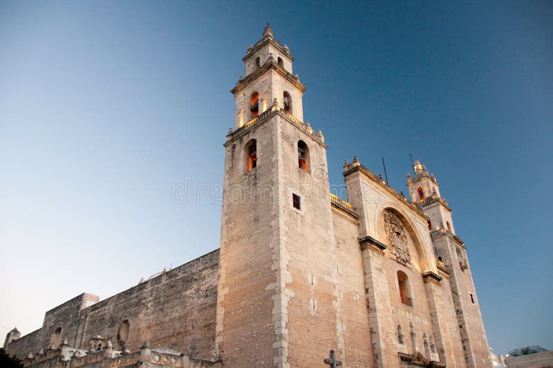 собор merida Мексика yucatan стоковые фото собор merida Мексика yucatan стоковые фото