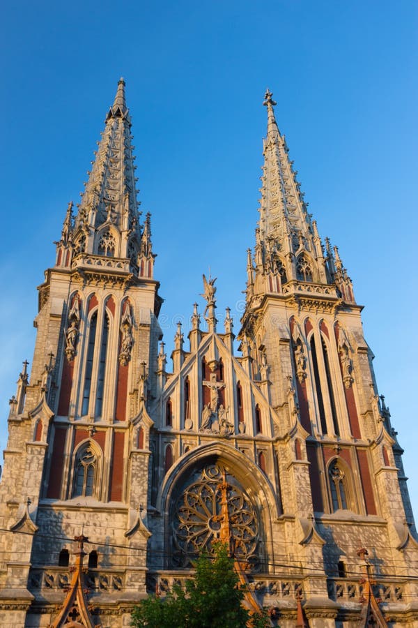 Собор St Nicholas римско-католический в Киеве стоковые фото Собор St Nicholas римско-католический в Киеве стоковые фото