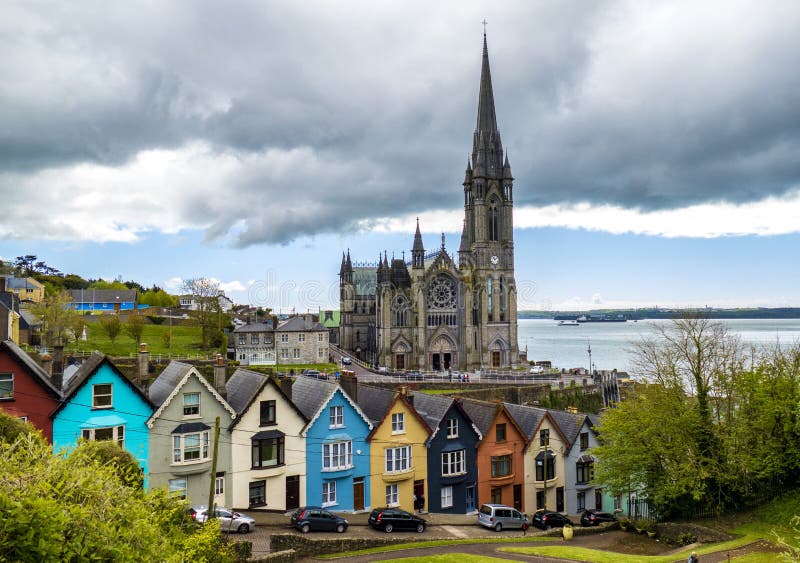 Собор Ирландии Cobh St Colman стоковая фотография rf Собор Ирландии Cobh St Colman стоковая фотография rf