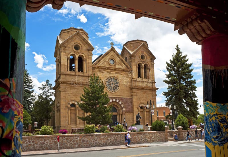 The Cathedral Basilica of St. Francis of Assisi, Santa Fe, New Mexico. American author Willa Cather wrote about the structure's inception in her literary work "Death Comes for the Archbishop.". The Cathedral Basilica of St. Francis of Assisi, Santa Fe, New Mexico. American author Willa Cather wrote about the structure's inception in her literary work "Death Comes for the Archbishop."