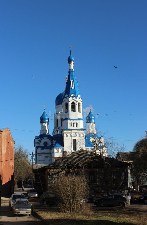 Собор святой девственницы в городе Gatchina стоковое фото Собор святой девственницы в городе Gatchina стоковое фото