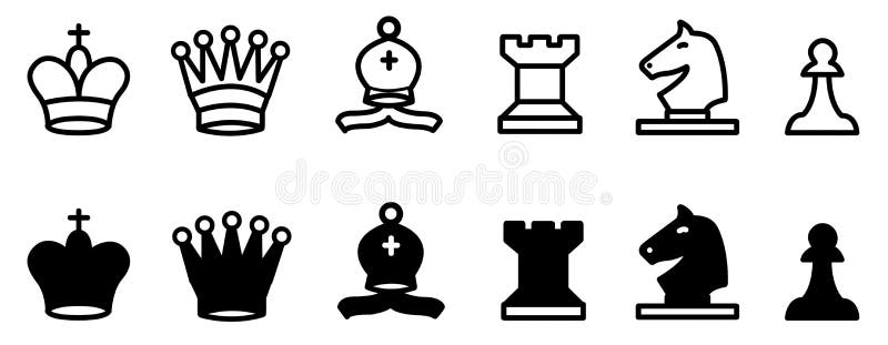 Символы шахматных фигур