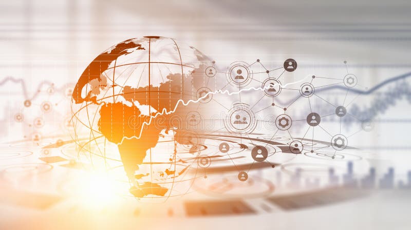 Современная предпосылка технологий соединения стоковое фото rf
