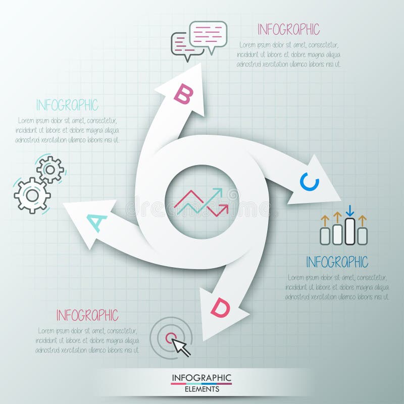Современное знамя вариантов infographics иллюстрация штока Современное знамя вариантов infographics иллюстрация штока
