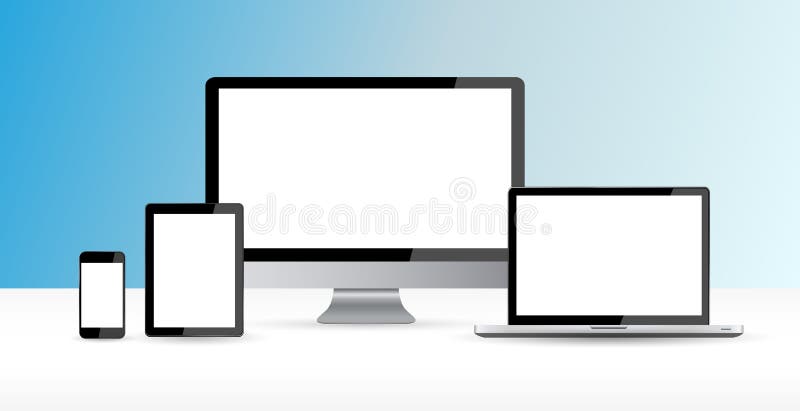 Современное цифровое собрание прибора техника иллюстрация штока Современное цифровое собрание прибора техника иллюстрация штока