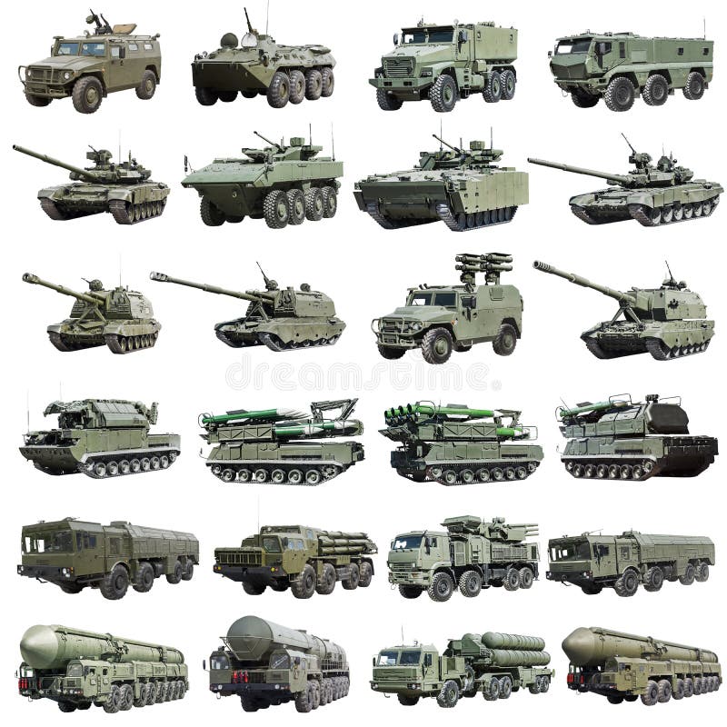 Современные русские armored изолированные военные транспортные средства стоковое изображение Современные русские armored изолированные военные транспортные средства стоковое изображение