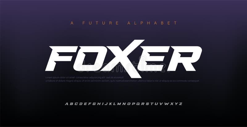 Современный спортивный алфавита курсивный шрифт. Шрифты стиля typography городские дизайна логотипа фильма цифровых технологий. Ил иллюстрация вектора