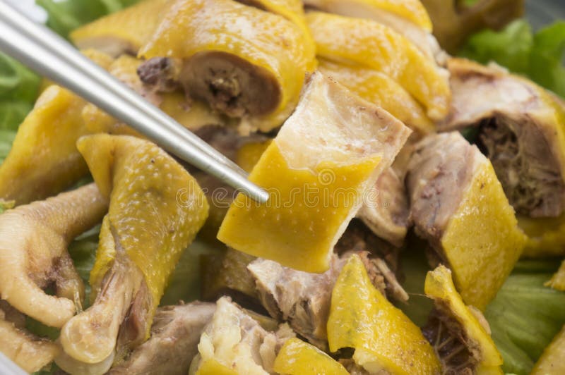 Соленая вареная курица и палочка стоковые изображения rf