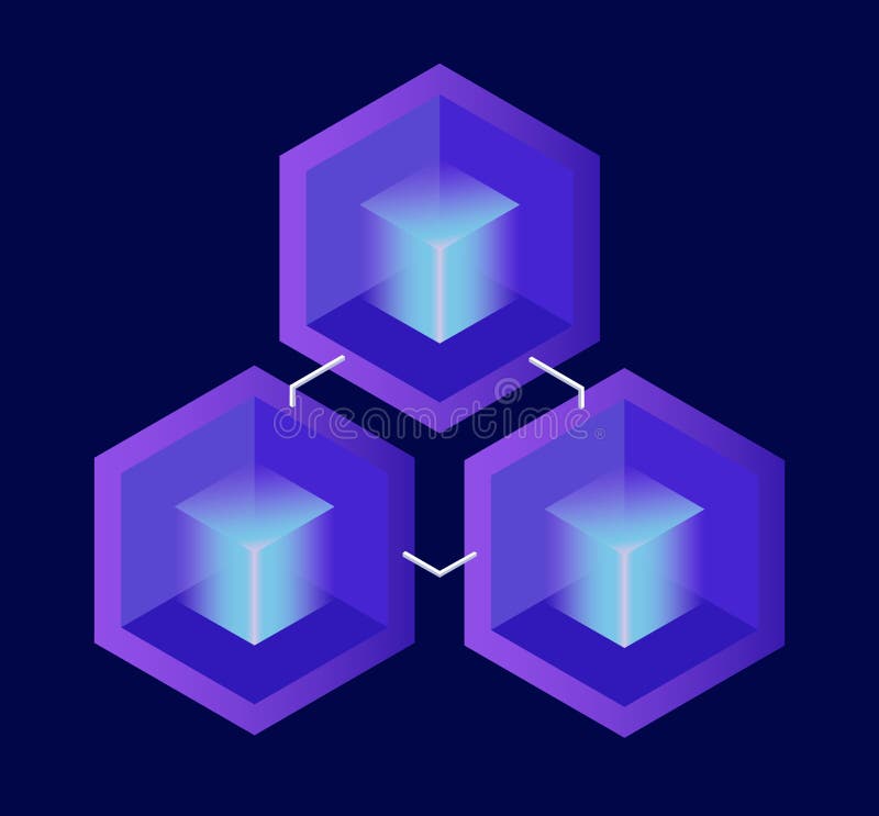 Состав Cryptocurrency и Blockchain равновеликий Равновеликая иллюстрация вектора секретные блоки на темной предпосылке иллюстрация вектора Состав Cryptocurrency и Blockchain равновеликий Равновеликая иллюстрация вектора секретные блоки на темной предпосылке иллюстрация вектора