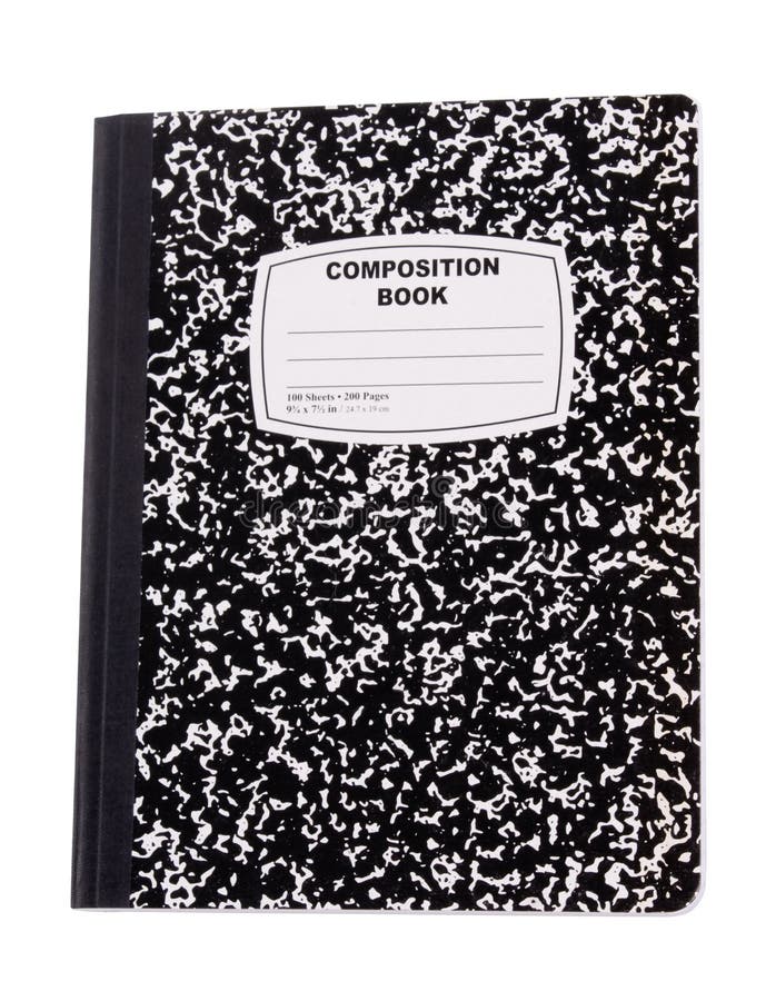School Supplies - Composition Book, (isolated). School Supplies - Composition Book, (isolated)