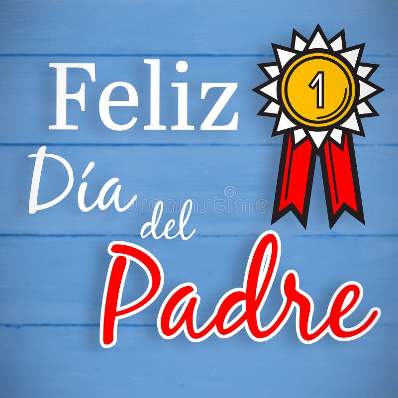 Составное изображение feliz dia del padre иллюстрация штока Составное изображение feliz dia del padre иллюстрация штока