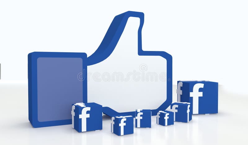 Социальные большие пальцы руки-вверх facebook средств массовой информации иллюстрация штока Социальные большие пальцы руки-вверх facebook средств массовой информации иллюстрация штока