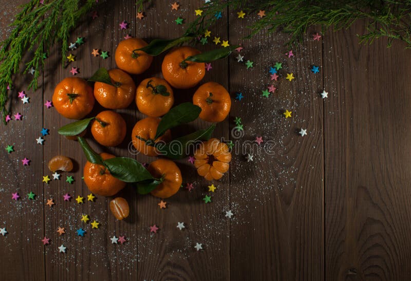 Сочные tangerines 1 жизнь все еще стоковые изображения