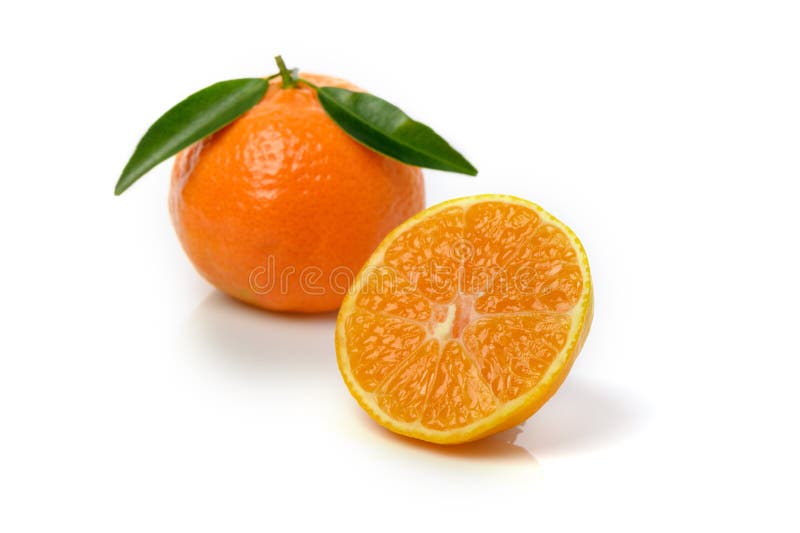 fresh juicy tangerines on a white background 2. fresh juicy tangerines on a white background 2