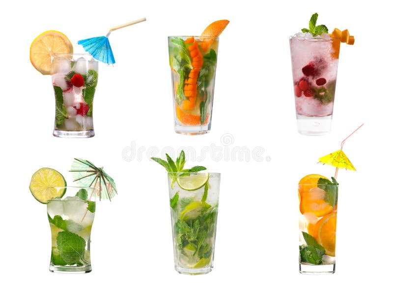 спиртное mojito собрания коктеилов стоковые фото спиртное mojito собрания коктеилов стоковые фото