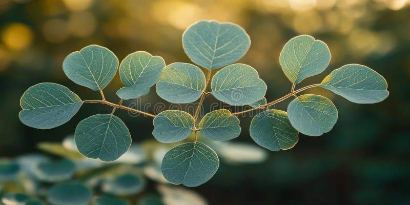 спокойная зеленая листва природа фотография ботаника солнечный свет ветка листва растение иллюстрация штока